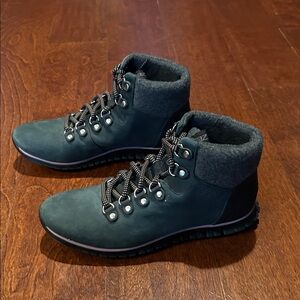 Cole Haan Grand OS Waterproof Leather Hiking Boots, Size 6.5